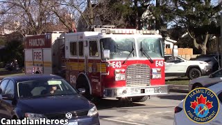 HFD - *Hi-Lo* Hamilton Fire Spare Engine 43 X Engine 3 Responding To A Medical Call! (12/3/24)