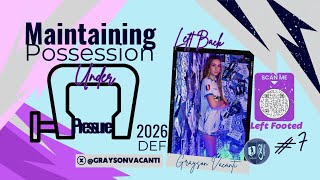 Grayson Vacanti⎮2026⎮GA⎮DEF - Maintain Possession Under Pressure