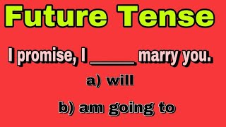 Will or To be Going to  - Simple Future Tense | Basic English Grammar Quiz