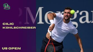 Marin Cilic vs Phillip Kohlschreiber (R1) US Open 2021 Highlights