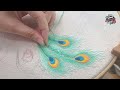 embroidery for beginners peacock embroidery animal embroidery tutorials