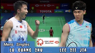 Fantastik 🔴 Lee Zii Jia (MAS) vs (CHN) Lu Guang Zhu Badminton Mens Singles