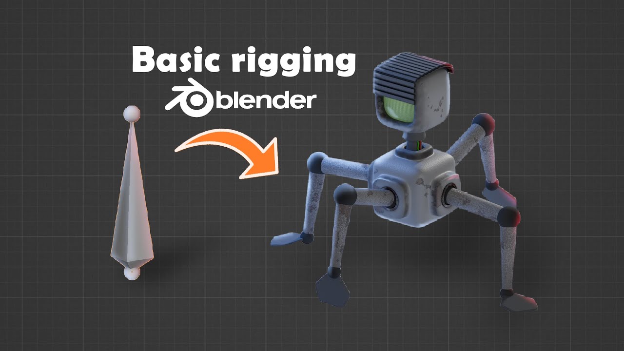 Basic Rigging Tutorial Under 2 Minutes In Blender Youtube