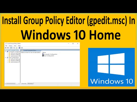 Как включить редактор групповой политики (gpedit.msc) в Windows 10 Home Edition?