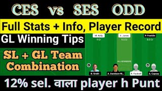 CES vs SES Dream11 Team | CES vs SES Dream11 Prediction | Ces vs Ses 12 September Dream11 Team