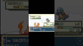 I fought my first battle in Pokemon fire red version with squirtel | #pokemon #cartoon #anime #ash