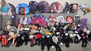 Unboxing Skibidi Toilet Plush and Toys Compilation! All Our Videos #skibiditoilet