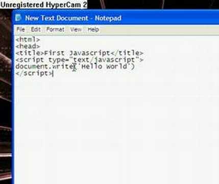 JavaScript Tutorial #1 "Hello World" - YouTube