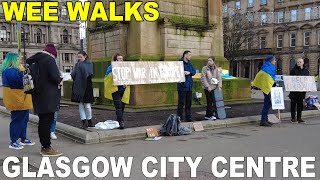 Walking To George Square Glasgow - March 2022