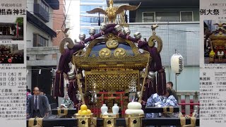 [Japan TV] 平成30年　中央区日本橋堀留＜椙森神社＞例大祭　本社神輿＝宮出道中