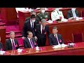 China's Xi has former president Hu escorted out of party congress