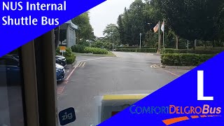 Singapore ComfortDelGro Bus NUS Shuttle Bus Service L Route Visual