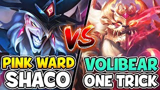 PINK WARD SHACO VS. MASTER VOLIBEAR ONE TRICK | WHO WILL WIN?