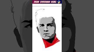 Draw Spiderman with 3 lines #pythonturtle #shorts #python #pythonshorts #spiderman