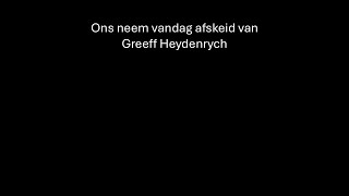 NG Victoria-Wes: Roudiens - Greeff Heydenrych