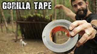 Gorilla Tape Shelter Build With My Dog | Survival Challenge | Bushcraft Camp