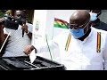 Ghana's main Presidential candidates cast ballots