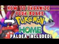 How to Organize your Pokémon HOME boxes (Full Living Dex with Gen 9)