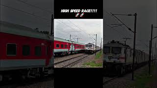 Passenger train parallel race#shorts #dieselengine #parallelrace #viral #trending