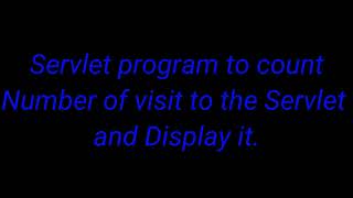 Servlet to create a variable counter using cookie || Netbeans || Enterprise Java.