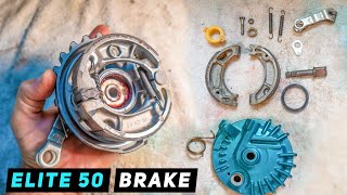 Honda Elite / Tact 50 - Front Hub / Brake Drum Rebuild | Mitch's Scooter Stuff