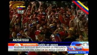 Maduro señala que de ganar elecciones cinvestigará inoculación del cáncer en Chávez