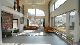 custom design detached house in korea namhangang river view