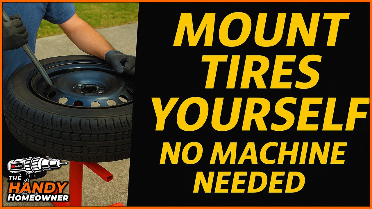 How To Mount Tires At Home Diy Tire Mounting Without A Machine Youtube