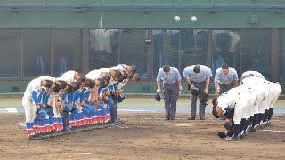 9回表 上尾高校 代打及ばず、花咲徳栄投手は堀越啓太 花咲徳栄が決勝進出を決める ヒット数は9本と互角 花咲徳栄-上尾高校 2021年5月3日(月)春季高校野球埼玉県大会[準決勝]