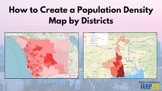 How to Create a Population Density Map by Districts 🗺️ #populationdensity #gismapping #mapog #gis