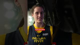 Caitlin Clark on being at USA Swimming Olympic trials with Indiana Fever #shorts #wnba #caitlinclark