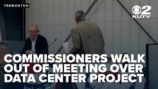 Box Elder County commissioners stand up, walk out of meeting about massive data center project