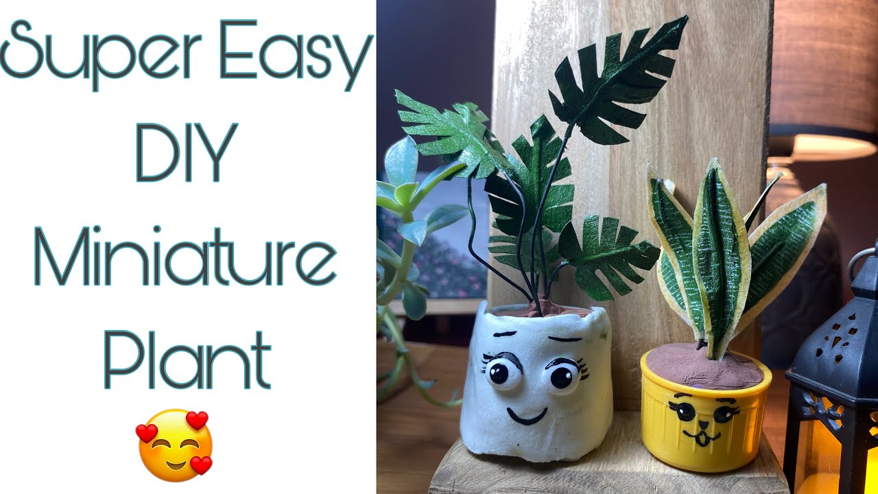 How To Make Miniature Plants L Cute Diy Ideas L Super Easy Tutorial L
