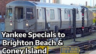 ⁴ᴷ Yankees Baseball Special Trains to Brighton Beach and Coney Island