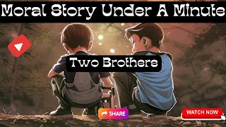 Unforgettable Moral Story of Two Brothers Will Inspire Your Life | #motivation