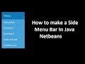 how to Make a Side Menu  Bar in java