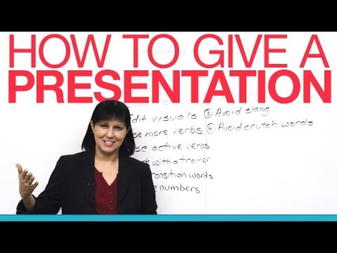 How to give a presentation in English How to give a presentation in English