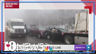 Injuries reported after numerous crashes close I-75 South near TN/KY state line