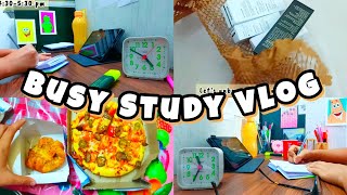 Busy Study Vlog 📚| a day in my life🌷| Aesthetic Study Routine 📒📖| Study More