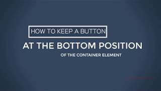 Code a Template from scratch-Align Button in Bottom with CSS
