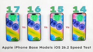 iPhone 17 vs 16 vs 15 vs 14 - iOS 26.2 SPEED TEST 🔥