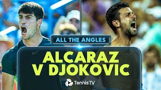 ALL THE ANGLES: Alcaraz vs Djokovic Mindblowing Match | Cincinnati 2023 Highlights