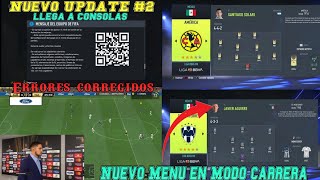 Nuevo Parche Title UPDATE #2 FIFA 22 / Nuevo Menú en Modo Carrera Jugador y Novedades en Jugabilidad