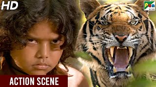 Tiger Attacks On Maheshwar | Jaanbaaz Shikari | Hindi Dubbed Movie | Mohanlal, Kamalinee Mukherjee