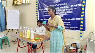 Govt of India MSME DFO, ESDP @ PUDHU VASANTHAM TRUST Pammal Chennai-75