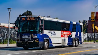 LADOT Commuter Express 2016 MCI D4500CT CNG 16404 - Ride Video