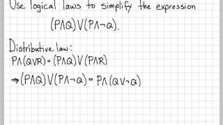 Proof and Problem Solving - Logical Expression Simplification Example 02