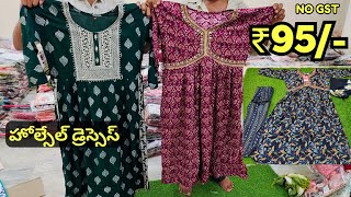 Madina Wholesale Kurtis Maxi Readymade Dresses Hyderabad market