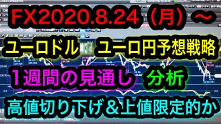 FX2020.8.24（月）〜ユーロドルユーロ円予想戦略！