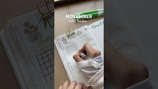 November plan with me | habit tracker 💚✨